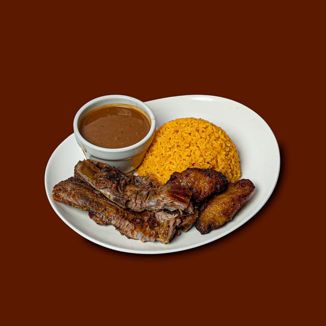 Baked Spare Ribs Lunch - Costillas de Cerdo Al Horno.